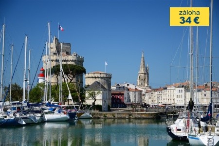 K pevnosti Boyard a vinicím Bordeaux letecky