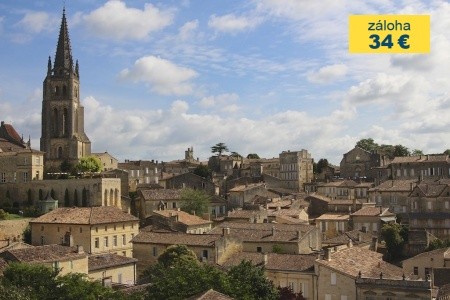 K pevnosti Boyard a vinicím Bordeaux letecky